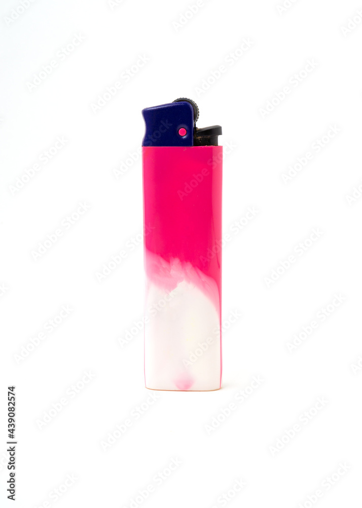 Pink color of lighter isolated on background. Pink color of lighter isolated on background.