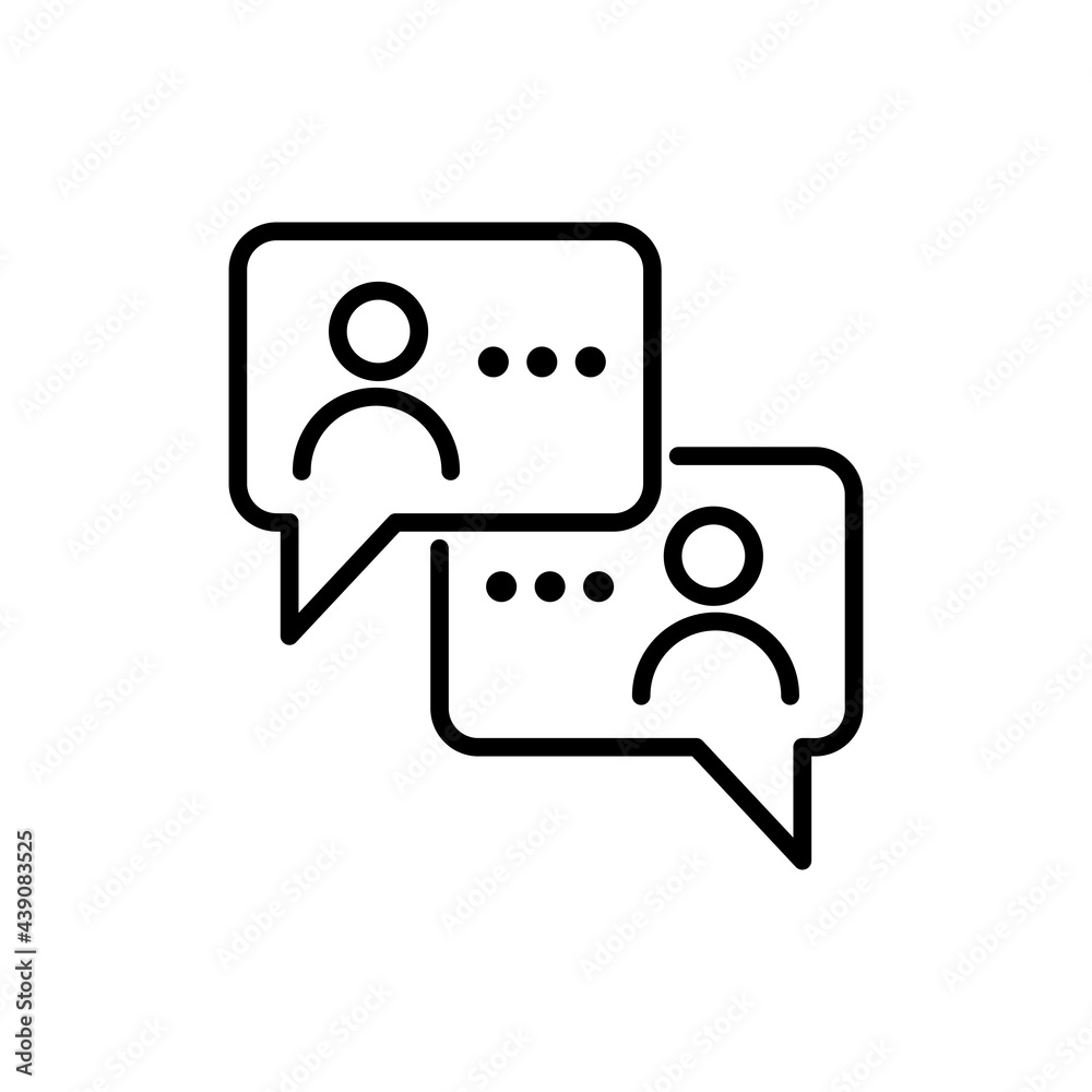 Chat Message Icon line Design Vector Chat Message Icon line Design Vector