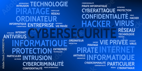Nuage de Mots Cybersécurité v9