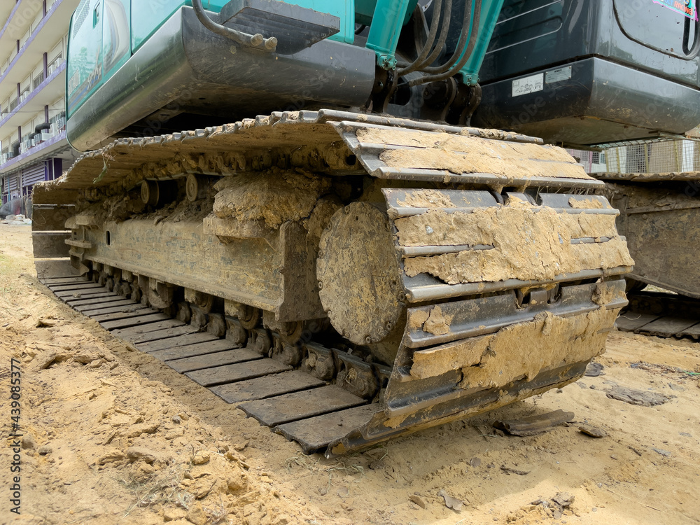 Fototapeta premium excavator in a site.