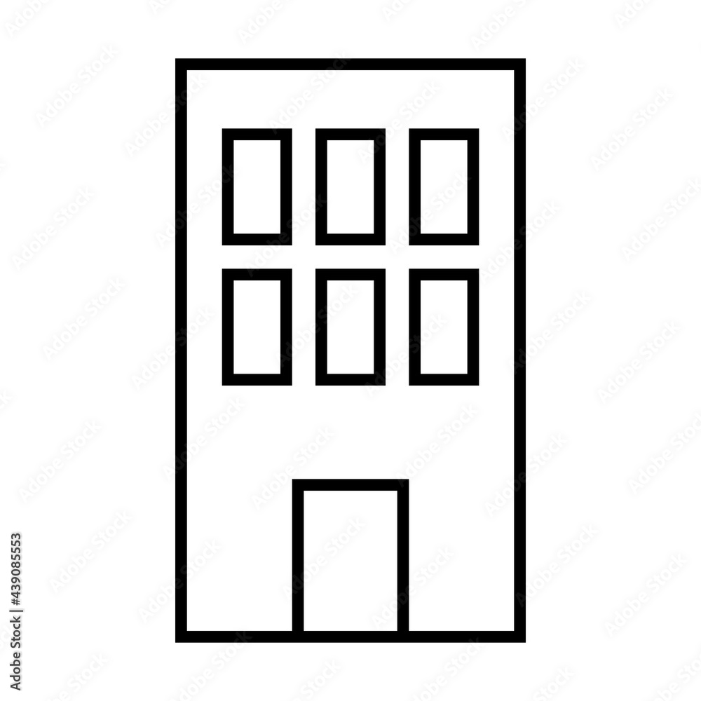 建物のシンプルなベクターアイコン 建物のシンプルなベクターアイコン