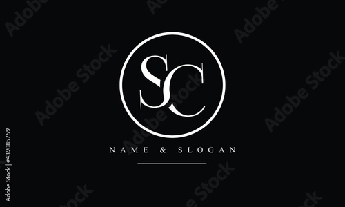SC, CS, S, C abstract letters logo monogram