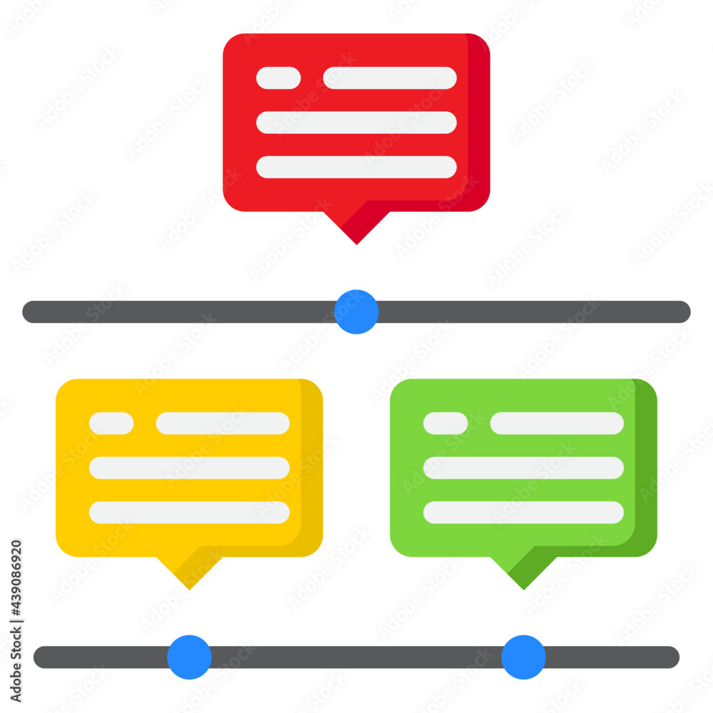 timeline flat style icon timeline flat style icon
