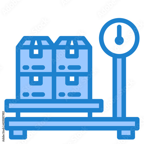 weigh blue style icon