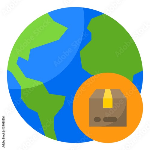 delivery flat style icon