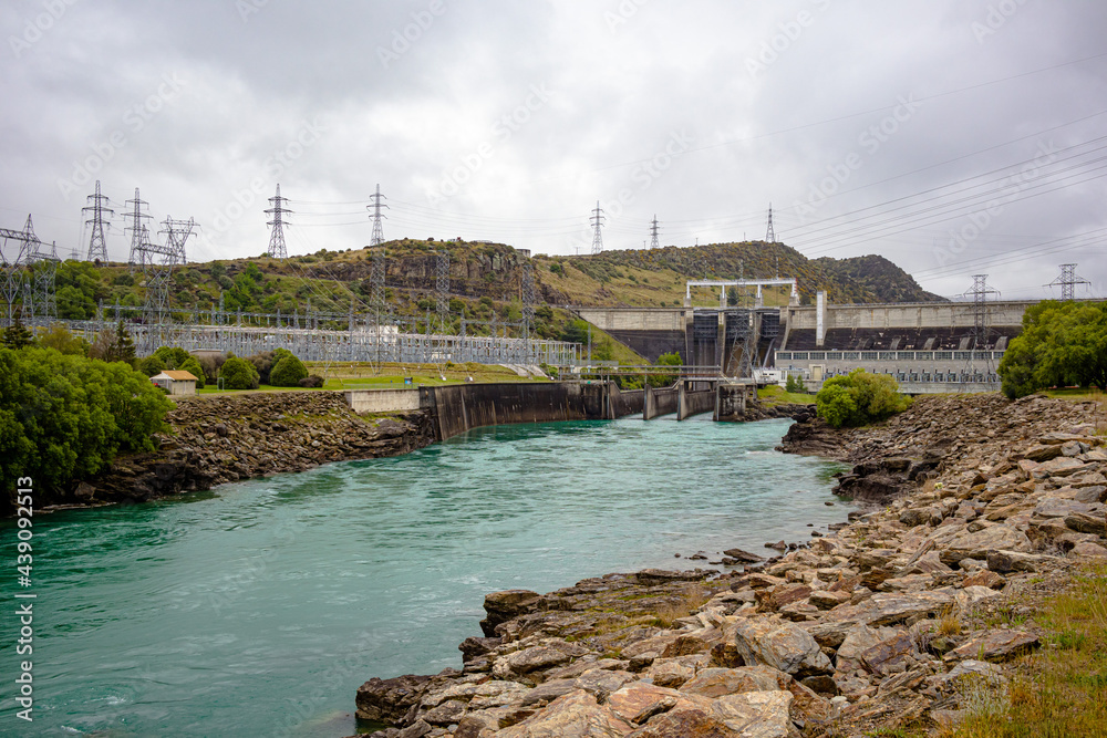 Roxburgh Hydro Dam, Clutha River, New Zealand