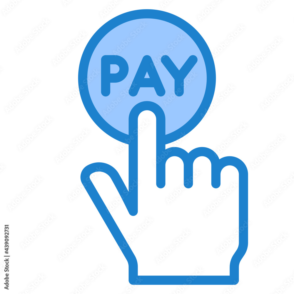 pay blue style icon pay blue style icon