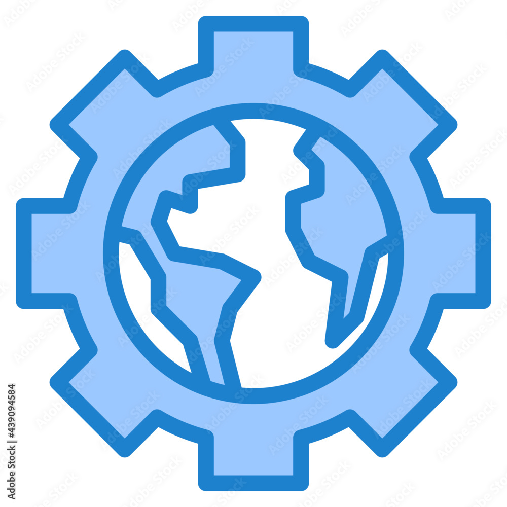management blue style icon management blue style icon