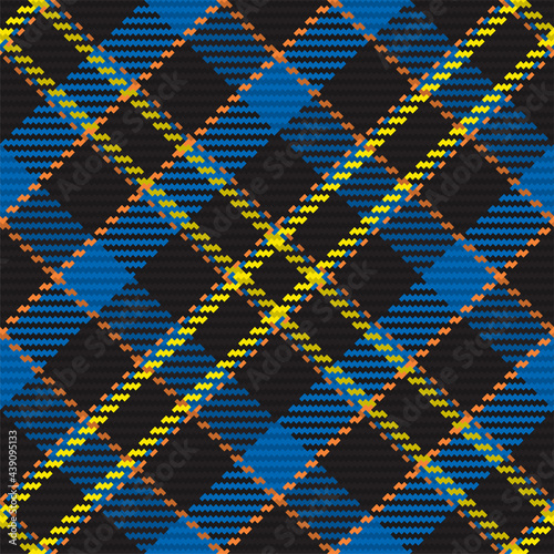 Seamless pattern of scottish tartan plaid. Repeatable background with check fabric texture. Vector backdrop striped textile print.