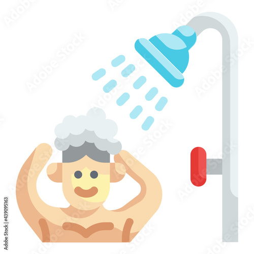 shower flat icon