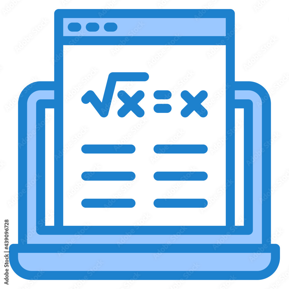 online learning blue style icon online learning blue style icon