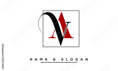 VA,  AV,  V,  A  Abstract Letters Logo Monogram photo