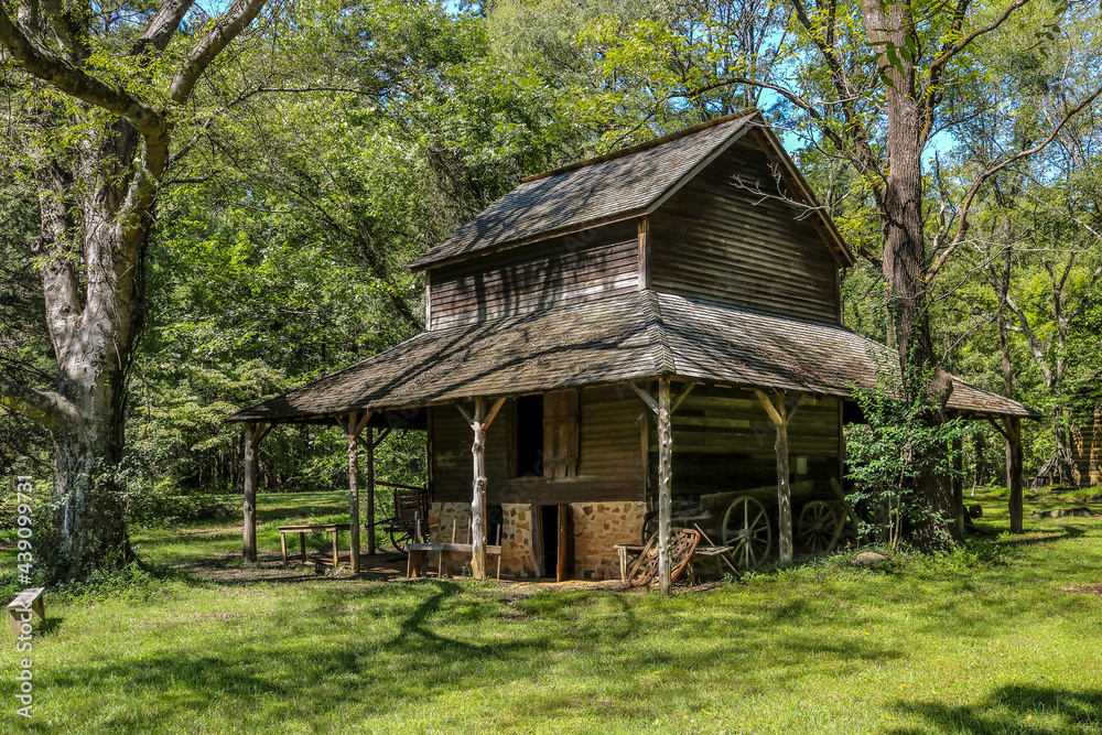 Historic tobacco barn on farm Historic tobacco barn on farm