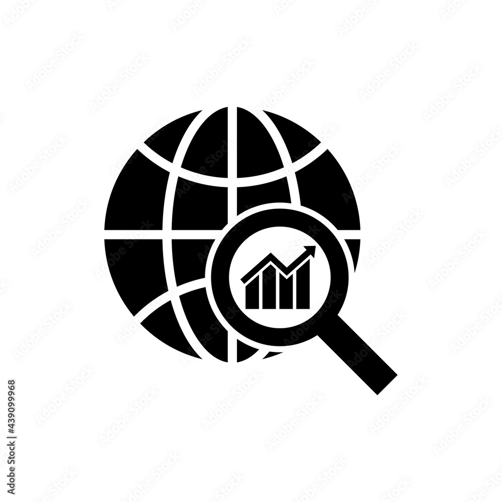 Financial Analytics icon, logo isolated on white background Financial Analytics icon, logo isolated on white background