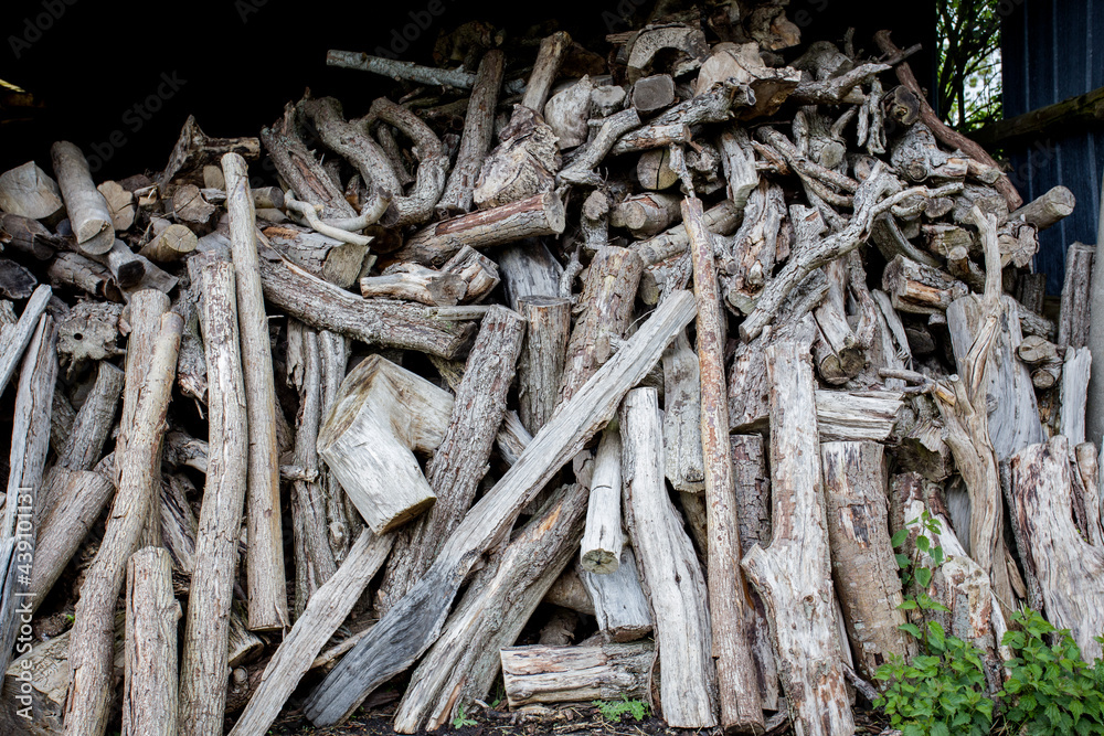 Fototapeta premium old wood for the fireplace
