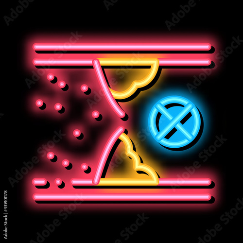 blockage of blood vessel neon light sign vector. Glowing bright icon blockage of blood vessel sign. transparent symbol illustration
