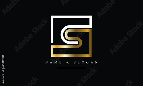 SC, CS, S, C abstract letters logo monogram