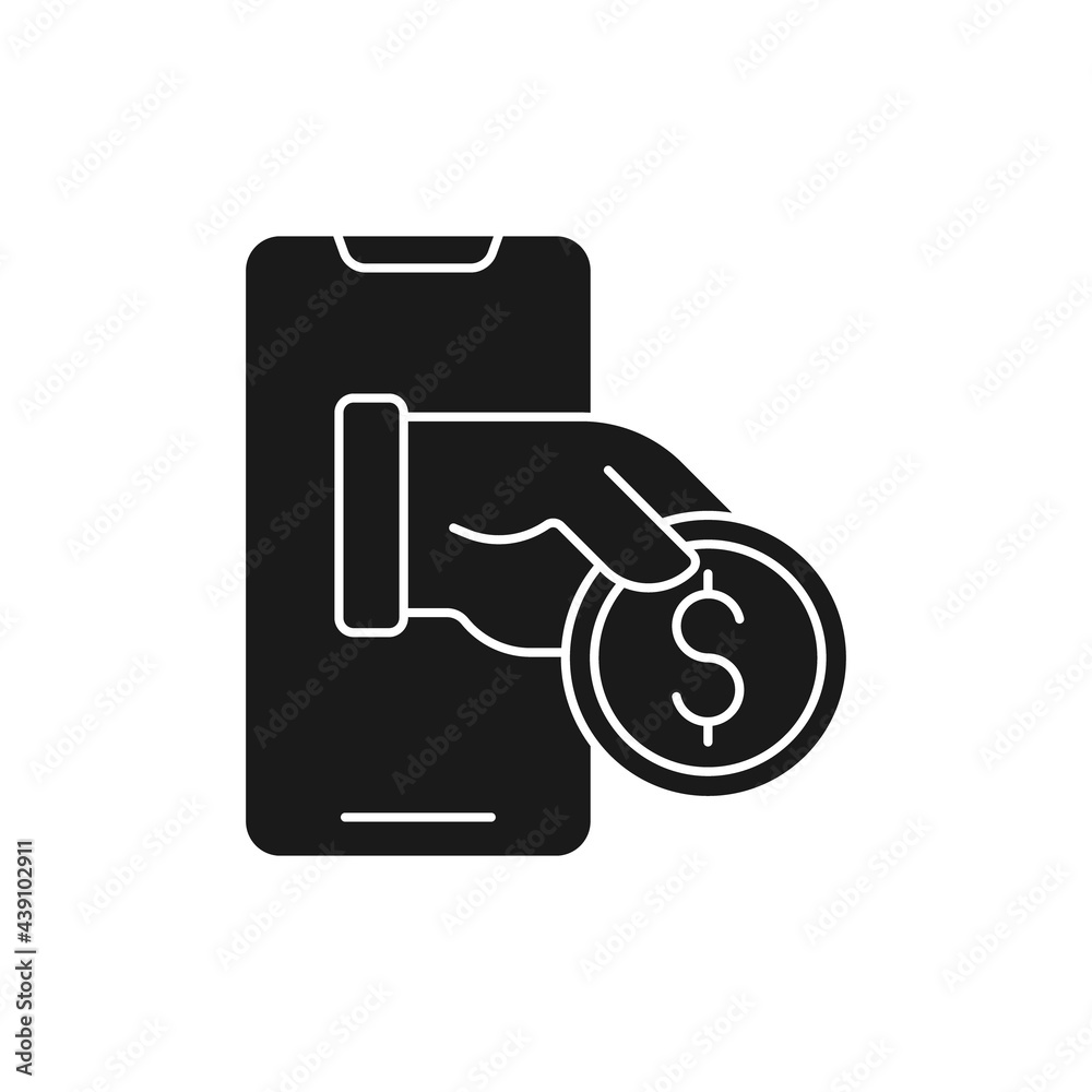 Digital Mobile Payment icon Vector Illustration. Modern Mobile Payment with Smartphone icon vector design concept for Online Payment, Finance, and Mobile Banking website, symbol, icon, sign, App UI Digital Mobile Payment icon Vector Illustration. Modern Mobile Payment with Smartphone icon vector design concept for Online Payment, Finance, and Mobile Banking website, symbol, icon, sign, App UI