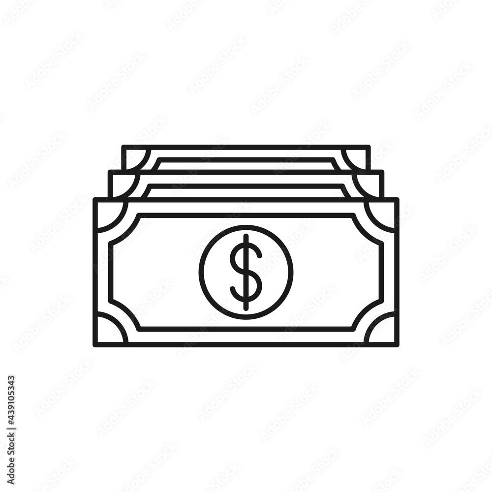 Money icon Vector Illustration. Dollar Money icon vector design concept for Payment, Finance, Currency and Trading Business. Money cash vector icon flat design for website, symbol, icon, sign, App UI Money icon Vector Illustration. Dollar Money icon vector design concept for Payment, Finance, Currency and Trading Business. Money cash vector icon flat design for website, symbol, icon, sign, App UI