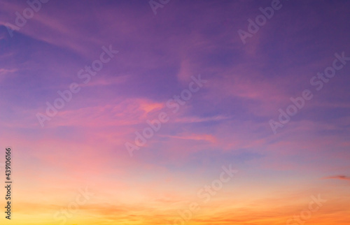 sunset sky clouds in the evening  © Nature Peaceful 