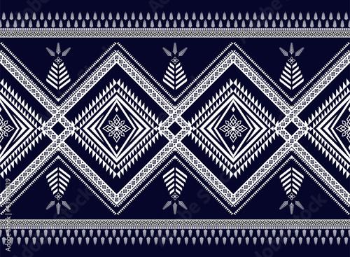 Ethnic pattern vector background. seamless pattern traditional, Design for background, wallpaper, Batik, fabric, carpet, clothing, wrapping, and textile.Vector illustration.tribal pattern.