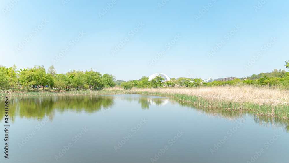 서천 국립생태원 호수
