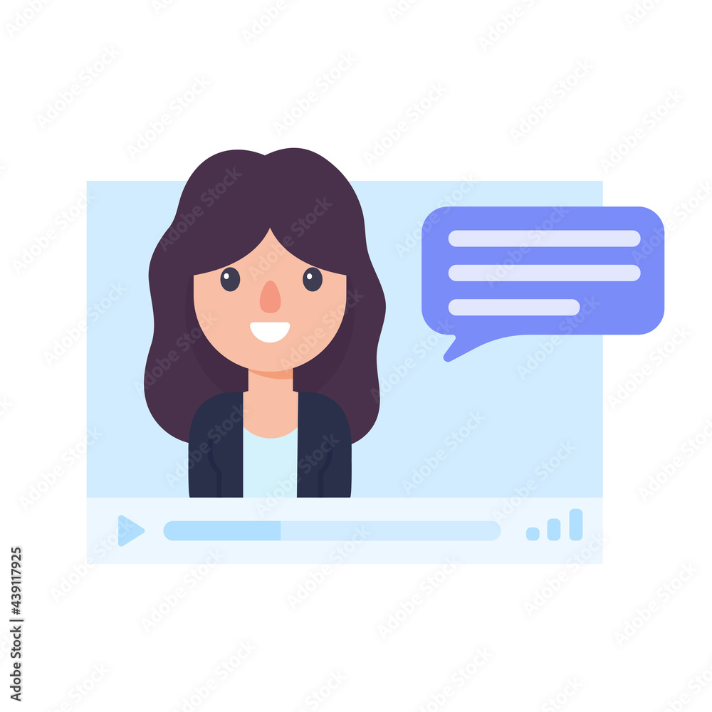 vector businessman on computer screen online meeting concept vector businessman on computer screen online meeting concept