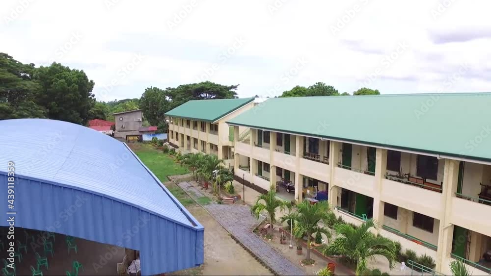 One of the mass-produced low-cost multi-story school buildings and covered court built in almost all villages by Philippine President Rodrigo Duterte during his term year 2016 to 2022. One of the mass-produced low-cost multi-story school buildings and covered court built in almost all villages by Philippine President Rodrigo Duterte during his term year 2016 to 2022.