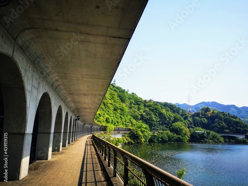 相模湖のトンネル（嵐山洞門）