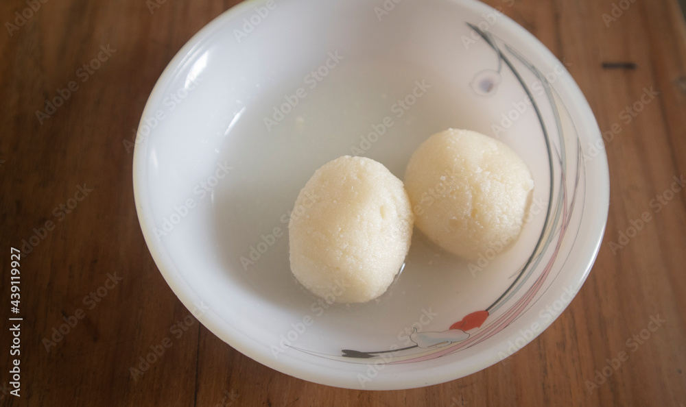 Two Pieces of traditional white bengali sweet locally called Misti. Famous Bangladeshi dessert. Two Pieces of traditional white bengali sweet locally called Misti. Famous Bangladeshi dessert.