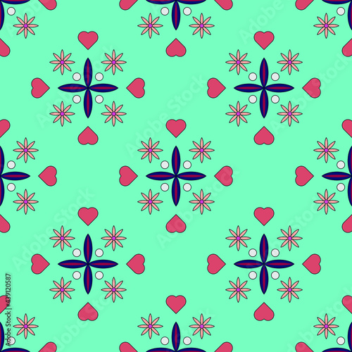 seamless pattern with hearts