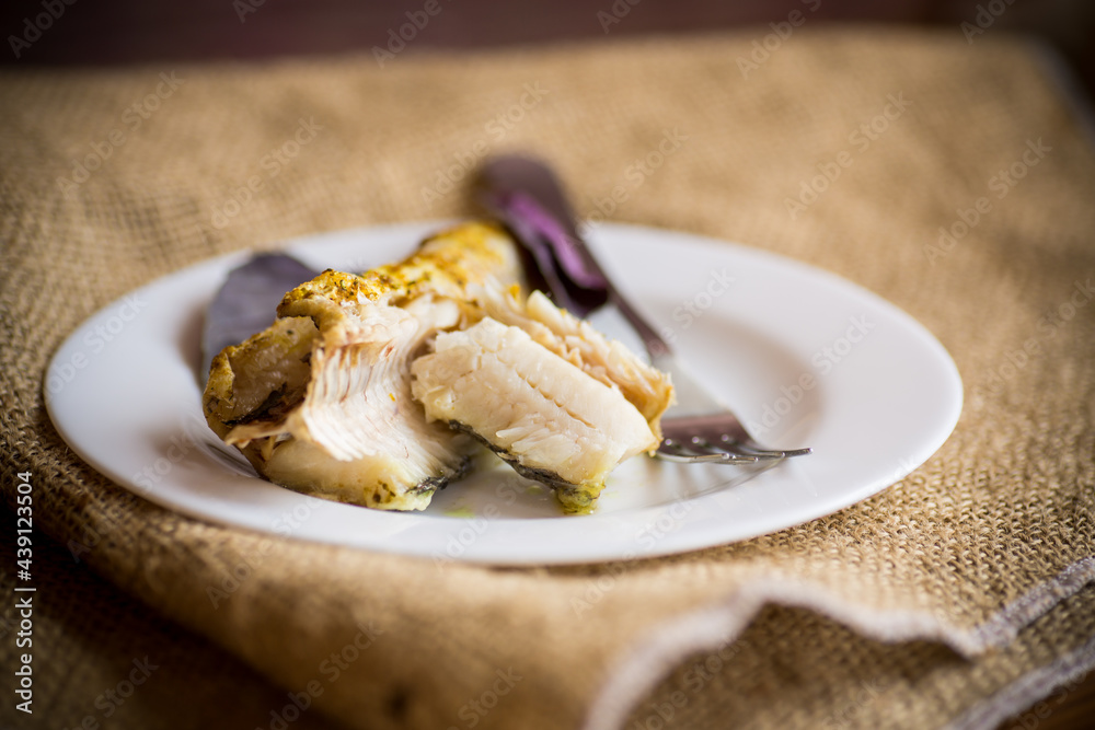 fish baked in the oven with spices, spices fish baked in the oven with spices, spices