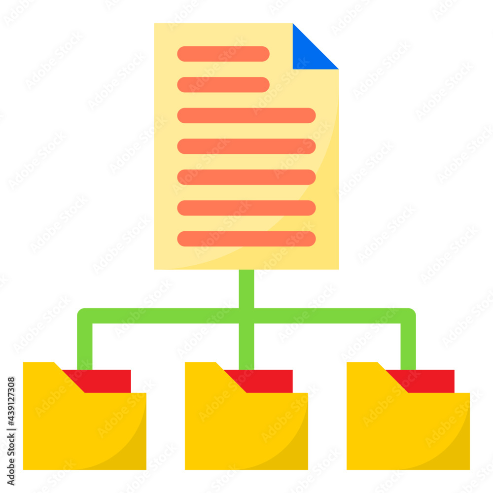 file flat style icon