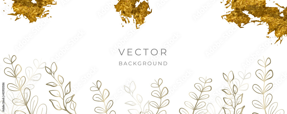 minimalist background, Oriental Japanese and Chinese style abstract background design with botanical flowers 
