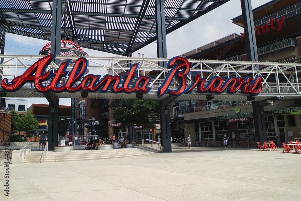 Entrance To Truist Stadium In Atlanta Ga Stock Photo - Download