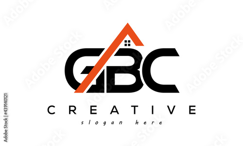 GBC letters real estate construction logo vector photo