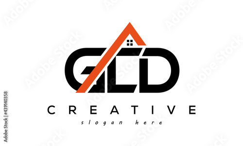 GCD letters real estate construction logo vector photo