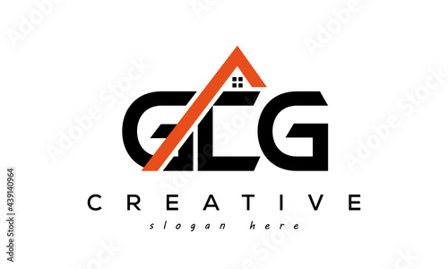 GCG letters real estate construction logo vector