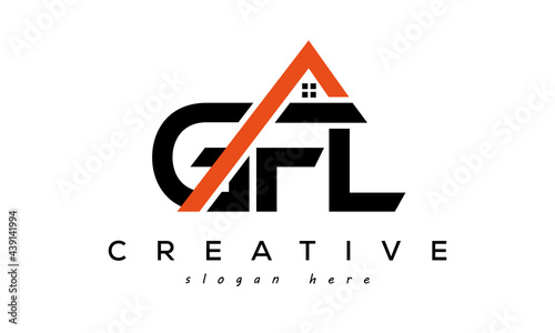 GFL letters real estate construction logo vector photo