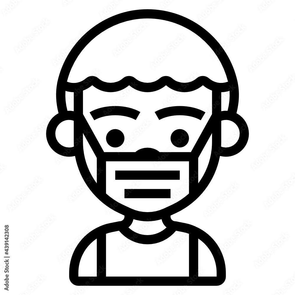 Boy line icon