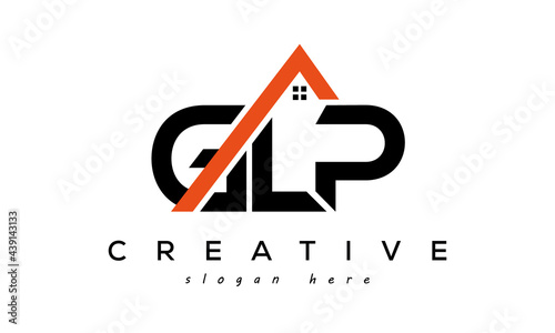 GLP letters real estate construction logo vector