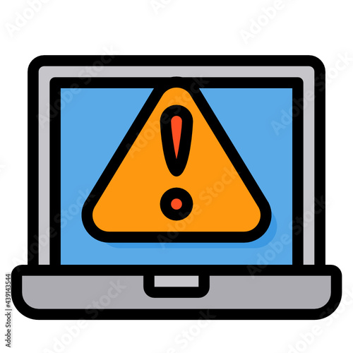 Warning line icon