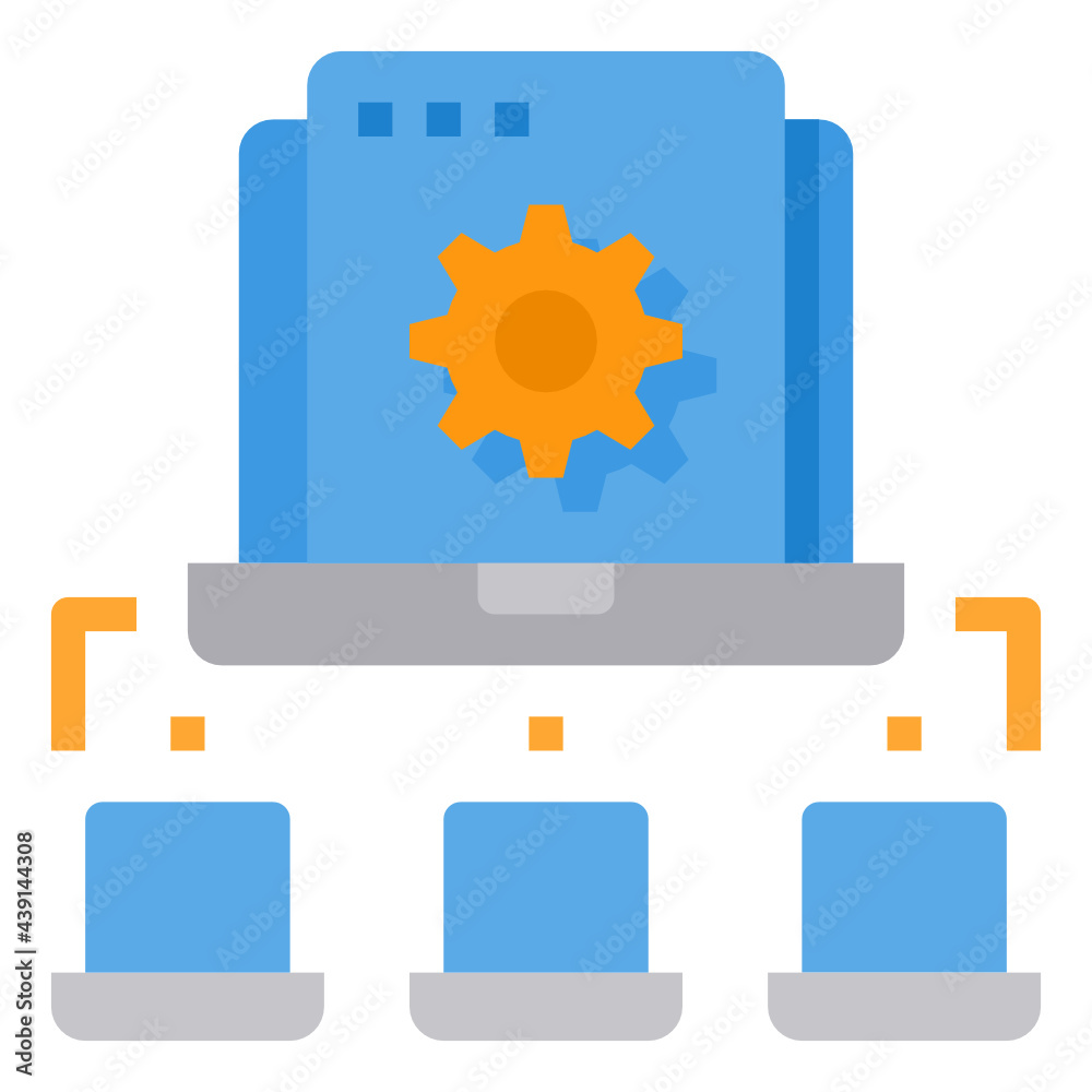 Network flat icon Network flat icon
