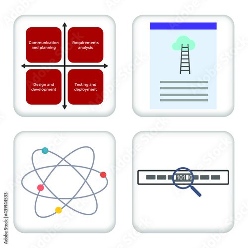 Vector illustration Set for Aspirational Standards, ASD Method and more EPS10