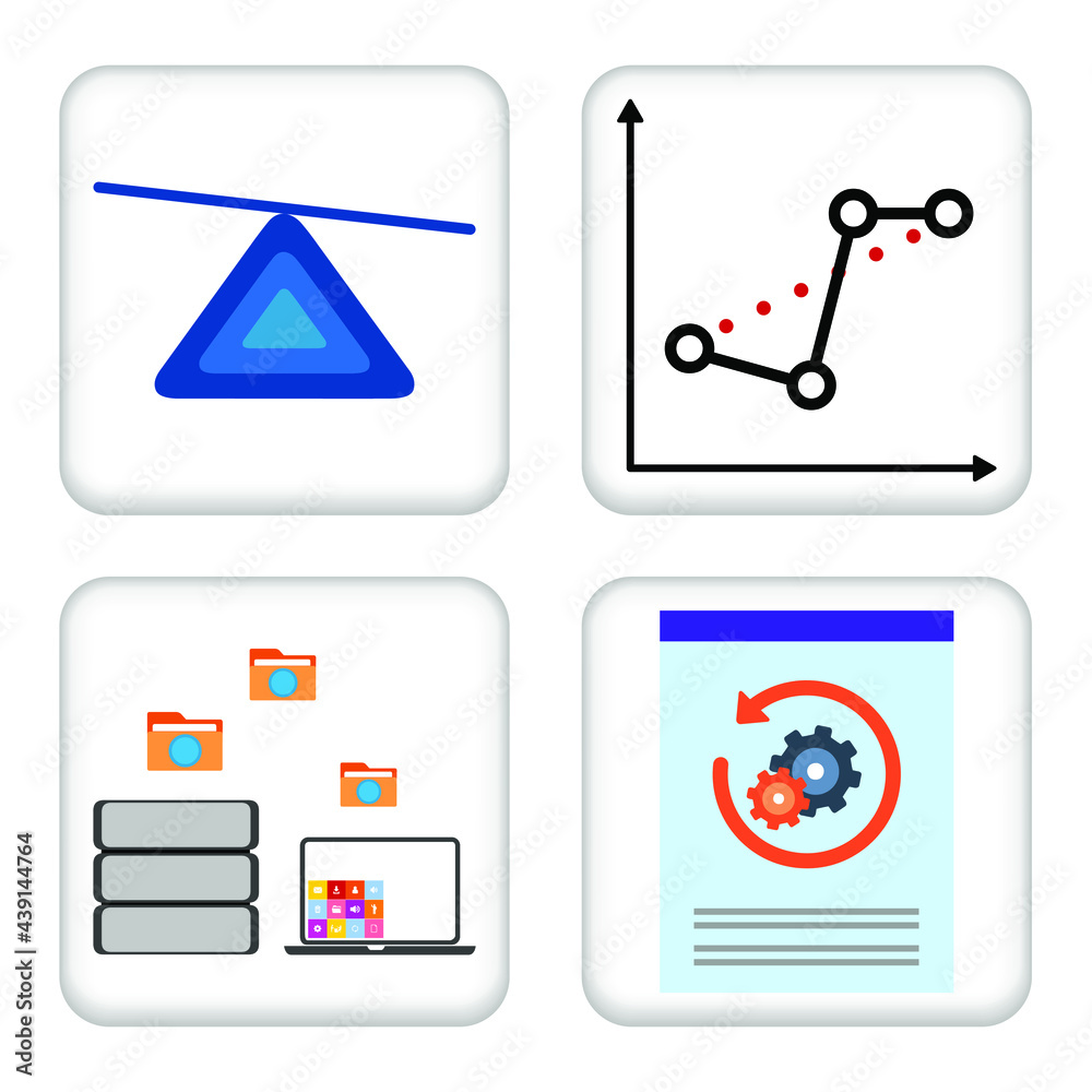 Vector illustration Set for Axis, Balance and more EPS10 Vector illustration Set for Axis, Balance and more EPS10