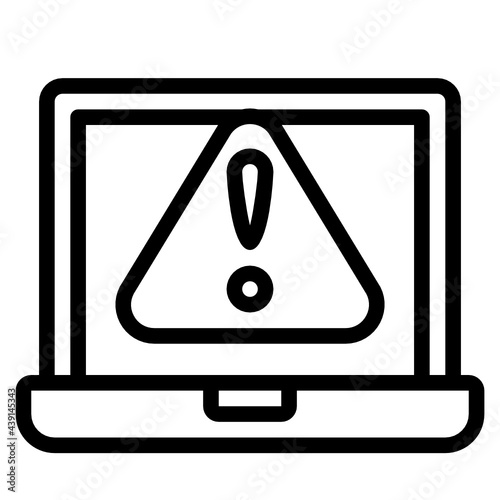 Warning line icon