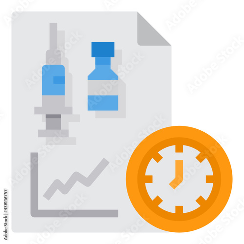 Vaccine flat icon