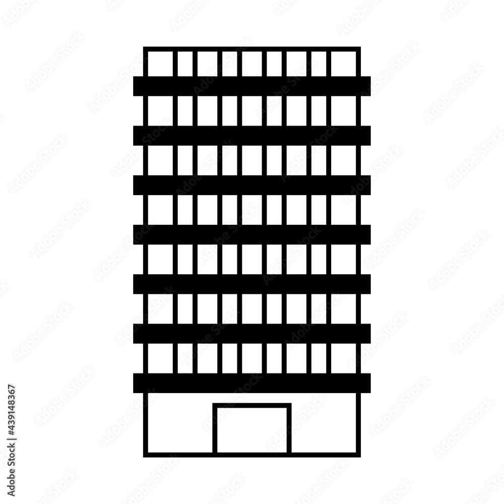 建物のシンプルなベクターアイコン 建物のシンプルなベクターアイコン