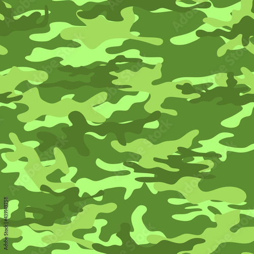 Hunting camouflage seamless pattern. Military pattern in dark tone. Print for printing.