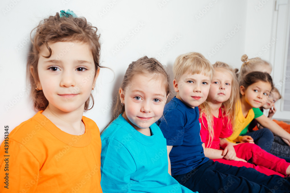 Adorable boys and girls at the kindergarten Adorable boys and girls at the kindergarten